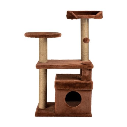 Amazona Cat Playhouse and Scratching Platform - Cinnamon