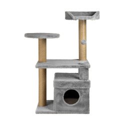 Amazona Cat Playhouse and Scratching Platform - Grey