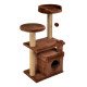 Amazona Cat Playhouse and Scratching Platform - Cinnamon