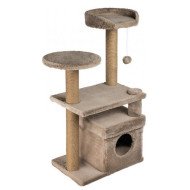 Amazona Cat Playhouse and Scratching Platform - Beige