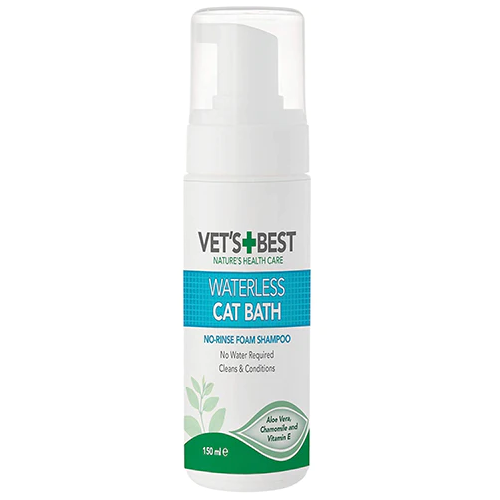 Vet's Best waterless Cat bath With Aloe Vera, Chamomile & vitamin E 150 ml