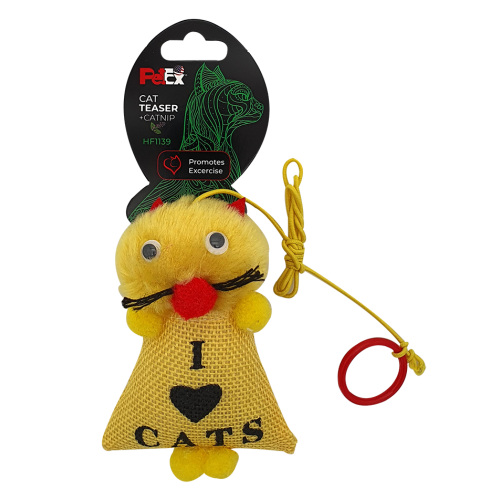 لعبة القطط مع الفراء الاصطناعي + النعناع البري من بيتيكس