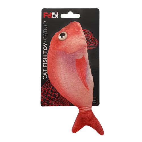 لعبة قماش قطيفة (على شكل سمكة) + النعناع البري من بيتيكس موديل HF1257