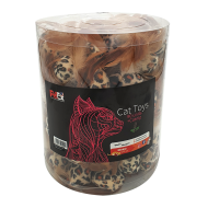 Petex tiger print mouse with brown feather