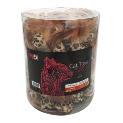 Petex tiger print mouse with brown feather