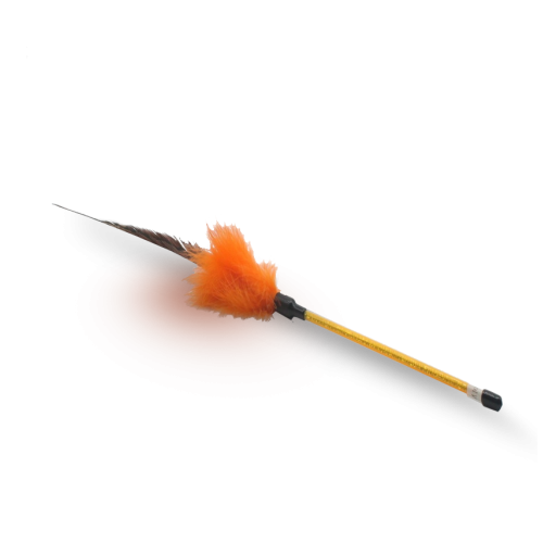 Petex Fishing Rod Orange Color With Large Feather