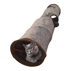 Petex Cat tunnel 120 cm - light grey