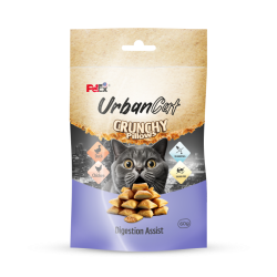 Petex urban cat crunchy pillows filled with duck & chicken cream - Digestion Assist 60g
