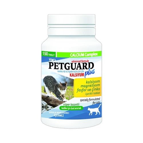 PetGuard أقراص تحتوي على المغنيسيوم, الكالسيوم, الفوسفور والزنك للقطط
