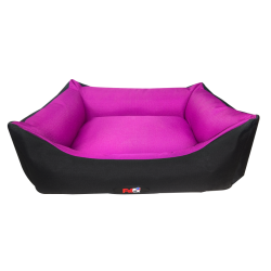 Petex luxurious bed for dogs - Pink and black