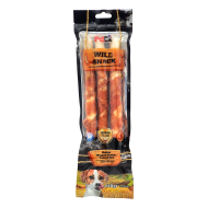 Petex chicken wrapped rawhide twisted stick 11"