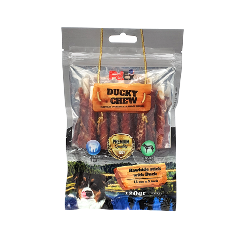 Petex 5" rawhide Stick with Duck