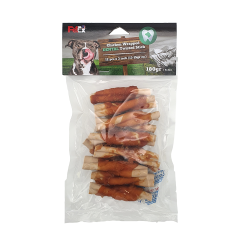 Petex 12 pcs 3"Chicken Wrapped Dental Twisted Stick