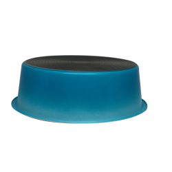 Petex White Blue Bowl with Rubber Base
