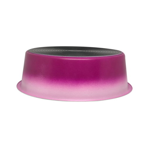 Petex White Pink Bowl with Rubber Base
