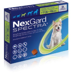 NexGard Spectra 7.5 - 15 kg