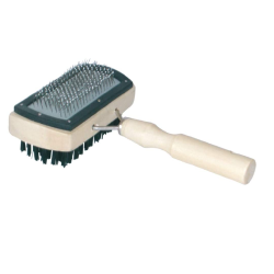 Brush with Wooden Handle For Dogs & Cats