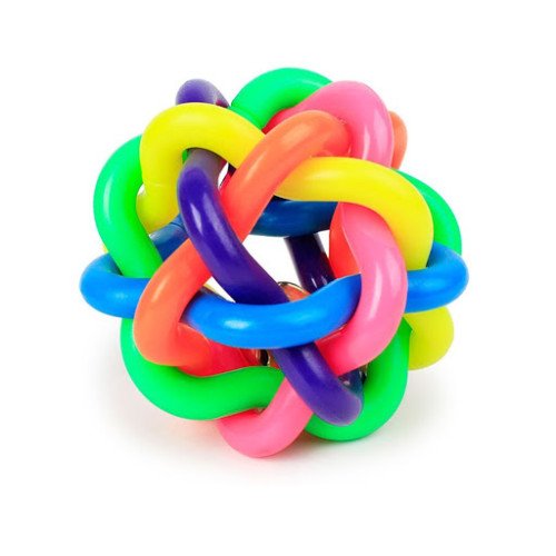 كرة قوس قزح الضاحكة للتدريب على المضغ