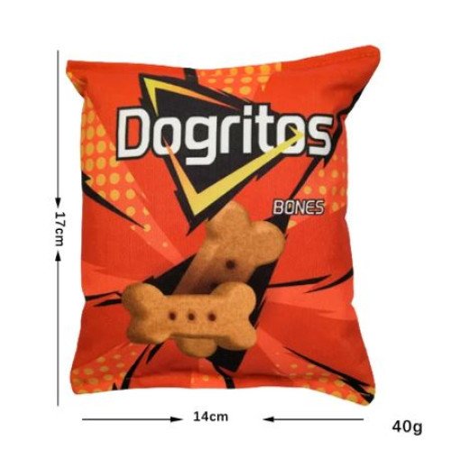 لعبة كيس الشيبس للكلاب