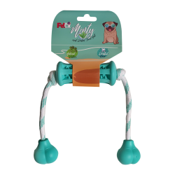 عصا للأسنان من المطاط الطبيعي مع ألياف القطن لتنظيف الأسنان من بيتكس